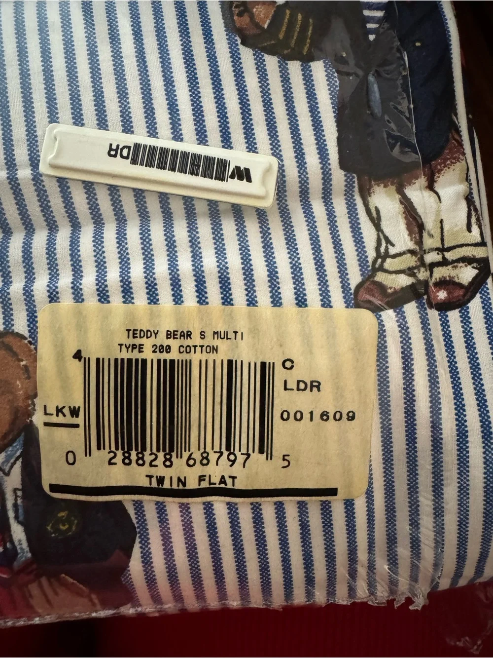 Ralph Lauren Blue & White Striped Teddy Bear Pajama Set